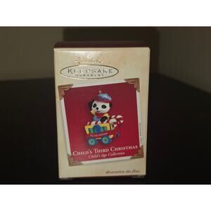 2003 Hallmark Keepsake Ornament Child's Third Christmas‎ Panda On Train Car